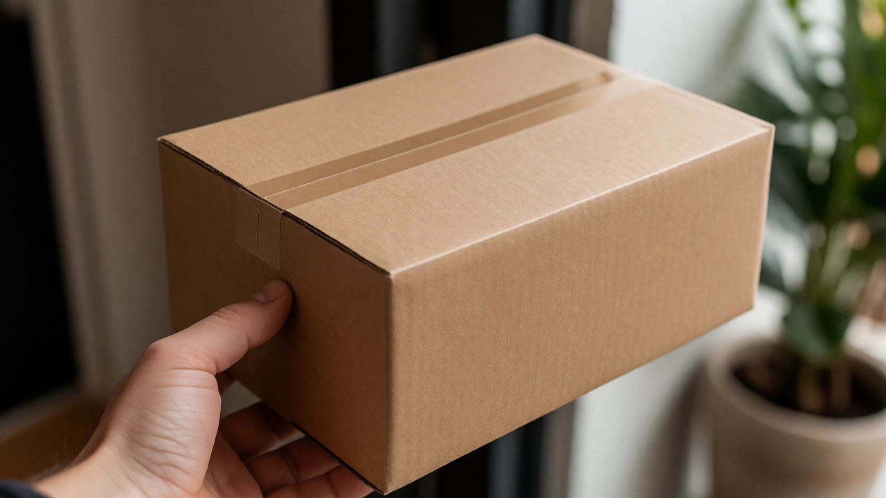 Discreet package delivery of medications to a home doorstep