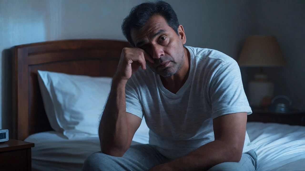 Man experiencing persistent fatigue upon waking up